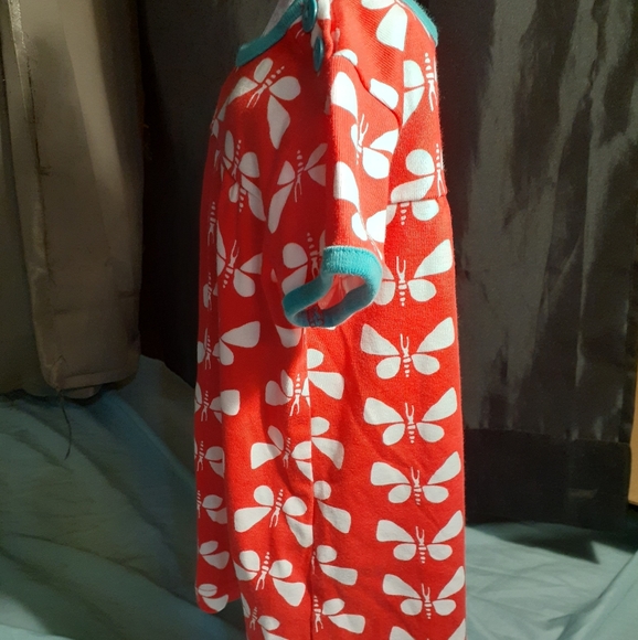 NWOT Hanna Andersson Red w/ Butterflies Dress Set - Picture 2 of 6